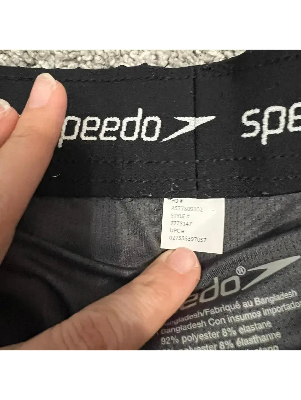 Speedo men’s black